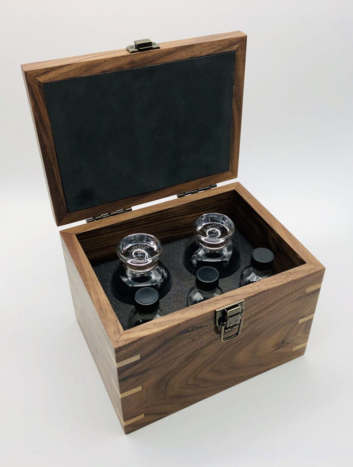 The Sampler Whiskey Glass Holder Wooden Whiskey Glass Holder